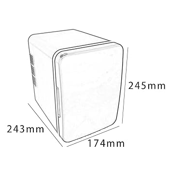 Amazon | KLKCMS ミニ冷蔵庫 4L 小型冷蔵庫 車載冷蔵庫